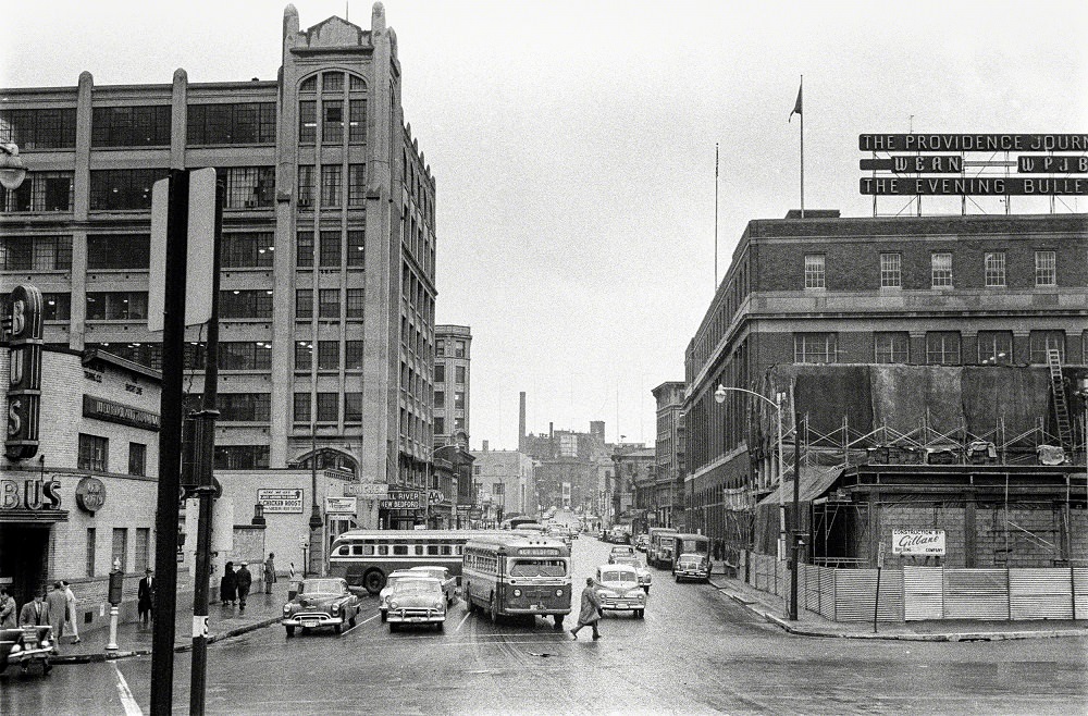 Street scene, Providence, 1957