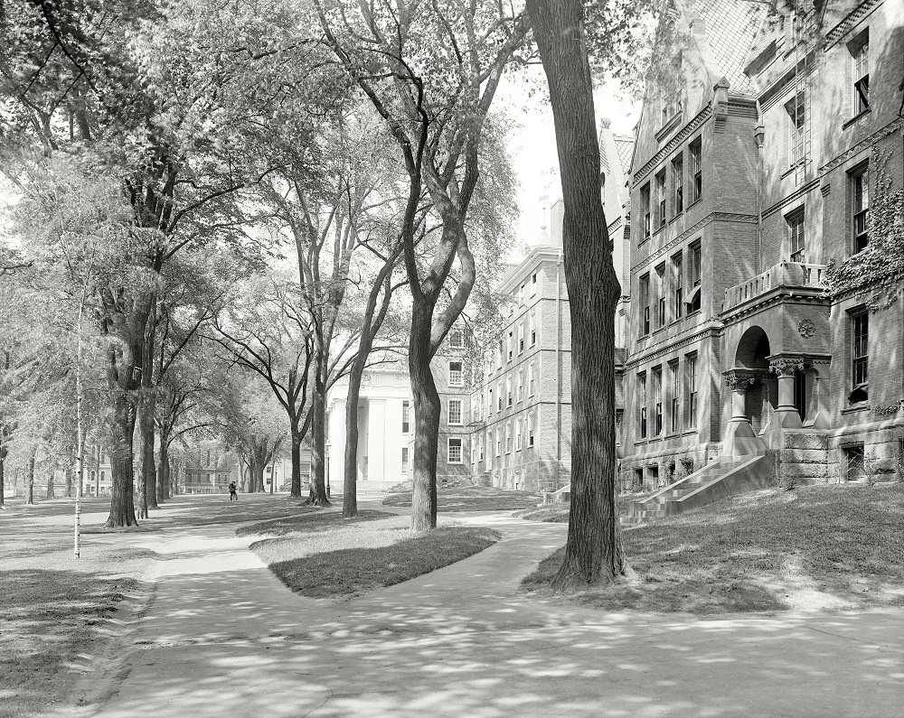 Front campus, Brown University, Providence, Rhode Island, circa 1906