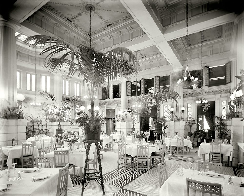 Pompeiian Room at Hotel Seneca, Rochester, New York, 1908