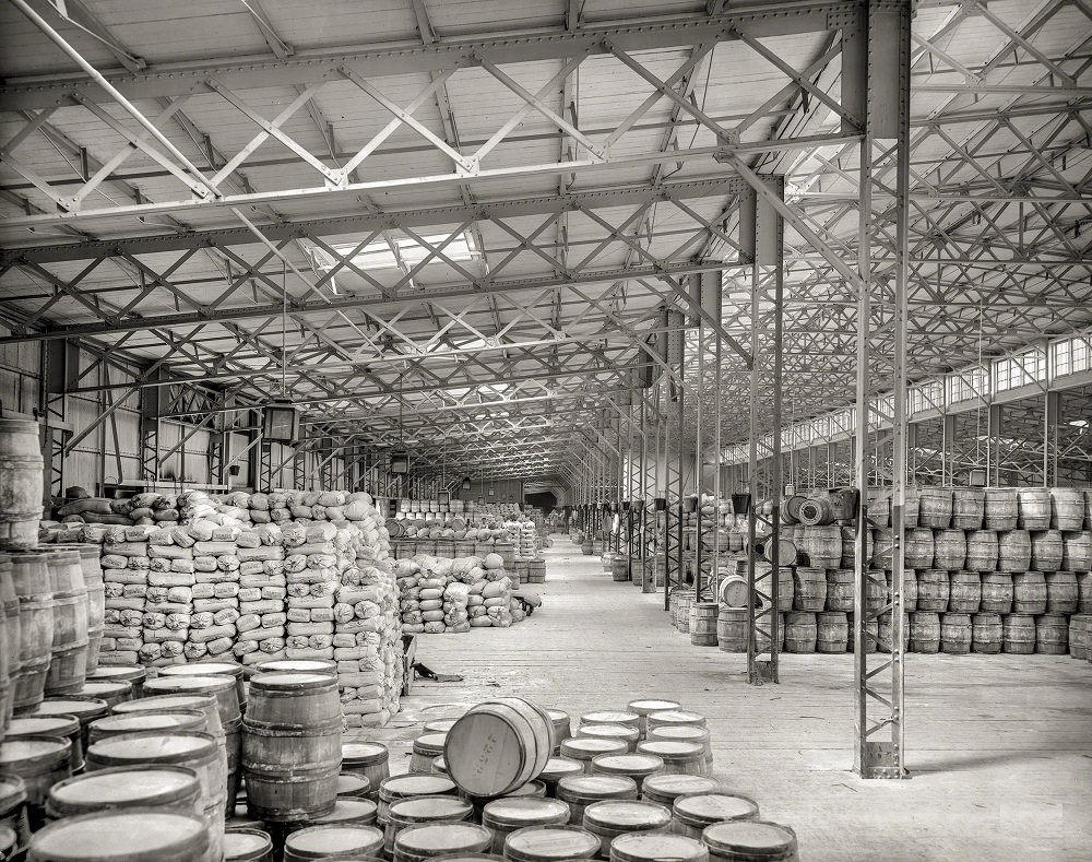 New York Central freight sheds, Buffalo, 1900