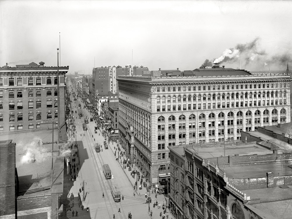 A bird's-eye view of Buffalo, Circa 1905