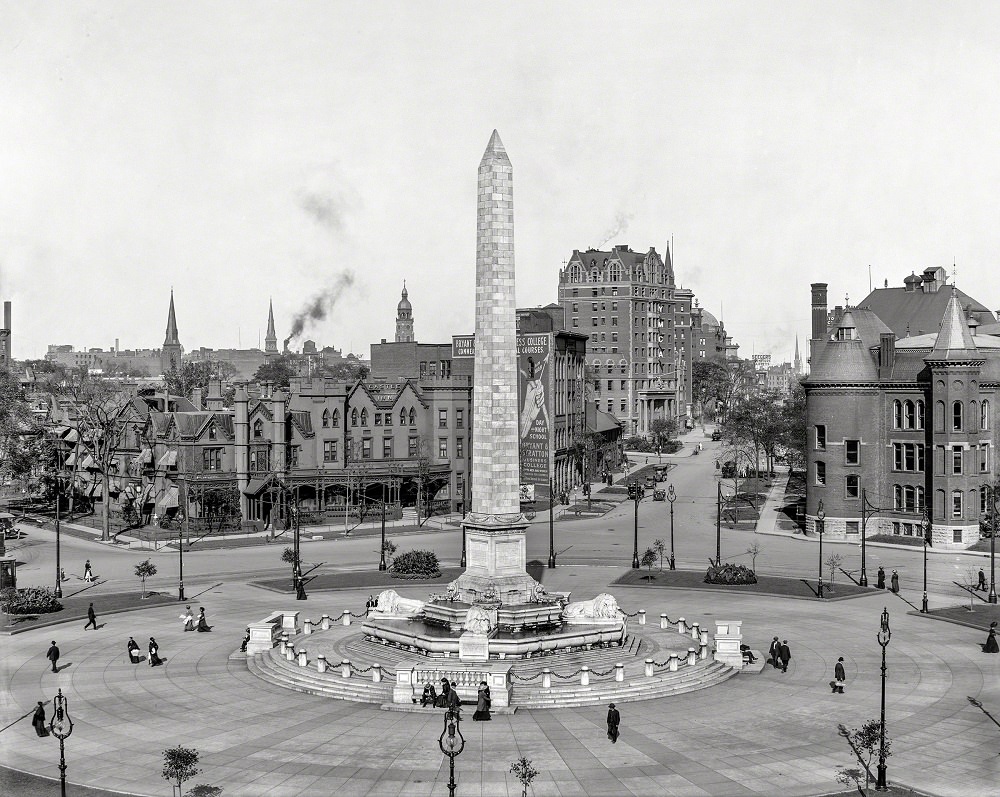 William McKinley monument, Niagara Square, Buffalo, New York, circa 1911