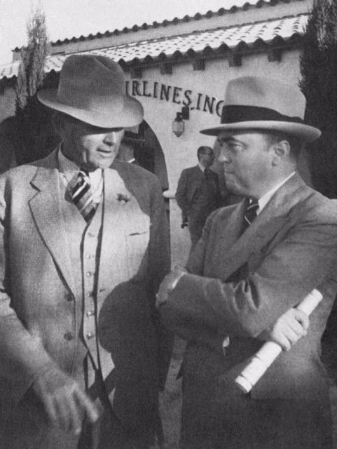 FBI Chief J. Edgar Hoover, right, brought in Tom White, left, a stetson-wearing, Texan lawman to solve the case.