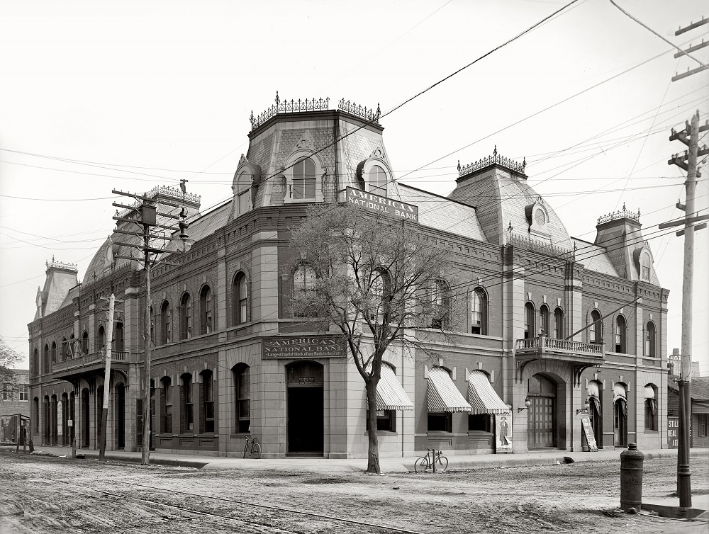 Opera House and American National Bank, Pensacola, Florida, circa 1904