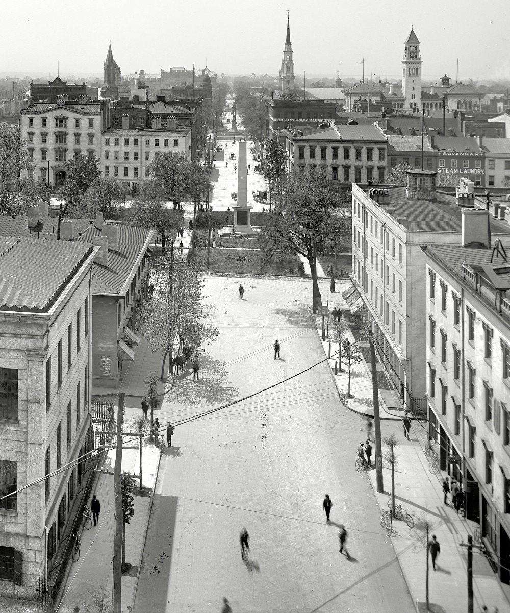 Bull Street, Savannah, Georgia, circa 1901