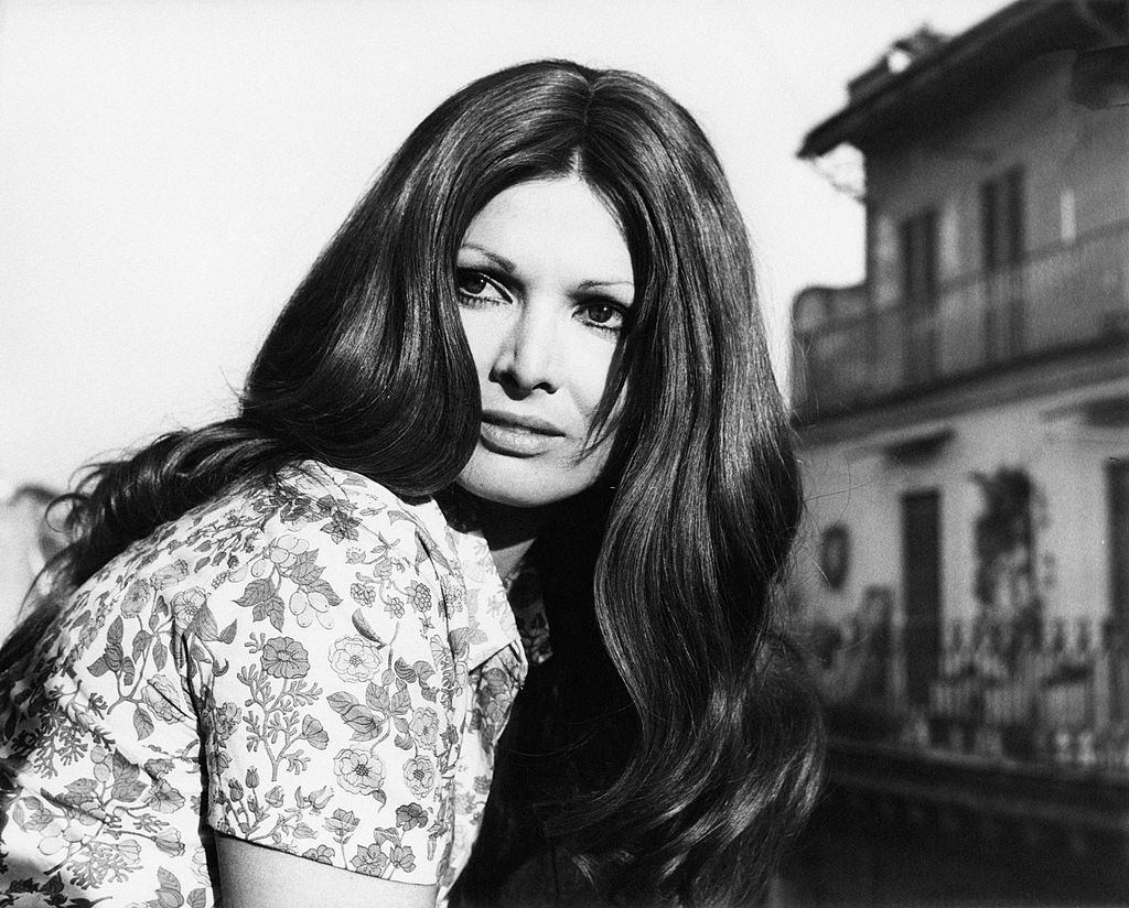 Scilla Gabel on a terrace in Rome, May 1968
