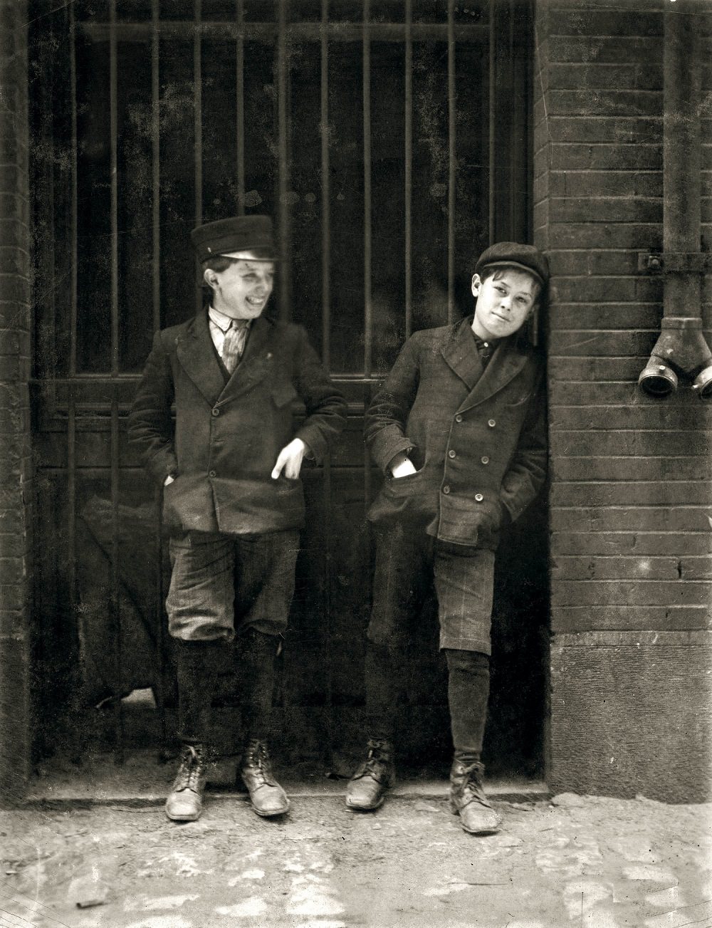 Two boys working in Inland Type Foundry, St Louis, Missouri, May 1910