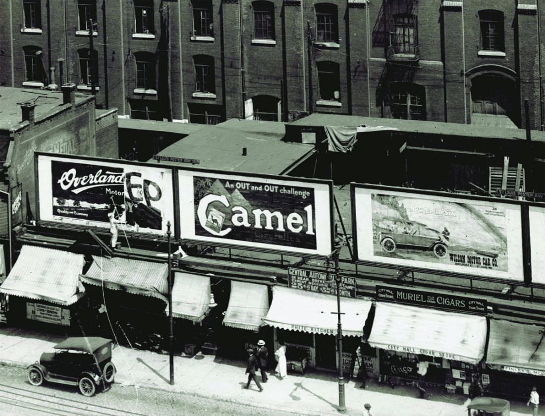 North side of Market Street between Twelfth and Thirteenth streets, 1920