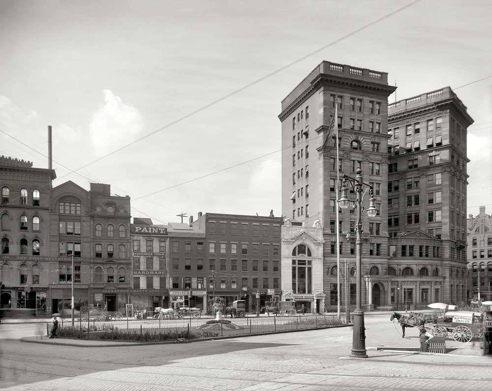 Onondaga County Savings Building & Veteran Park, Syracuse, 1900