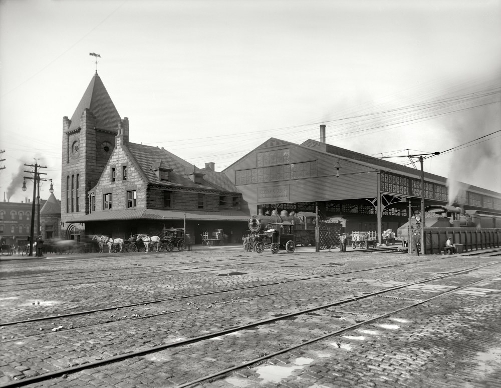 New York Central R.R. depot, Syracuse, New York, circa 1905