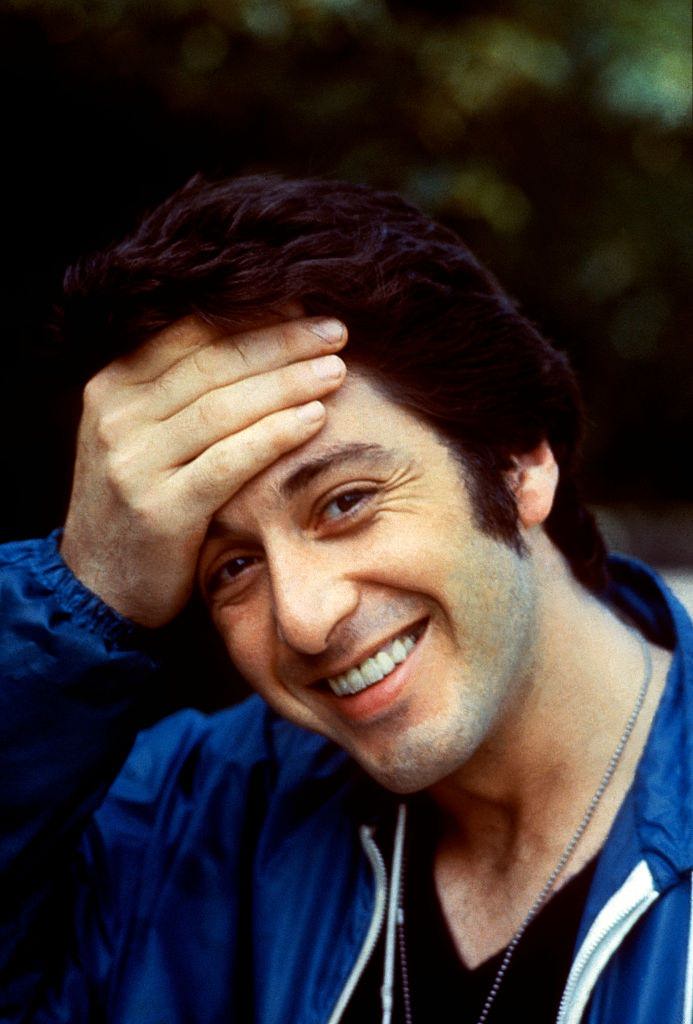 Al Pacino with hand on head