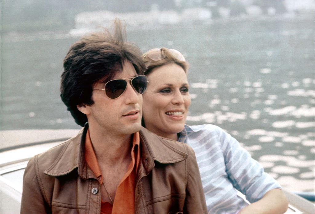 Al Pacino with Marthe Keller in a scene from the Columbial Pictures movie 'Bobby Deerfield' in Paris, France, 1977