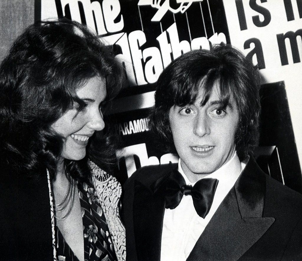 Al Pacino with Jill Clayburg at the premiere of "The Godfather" in New York