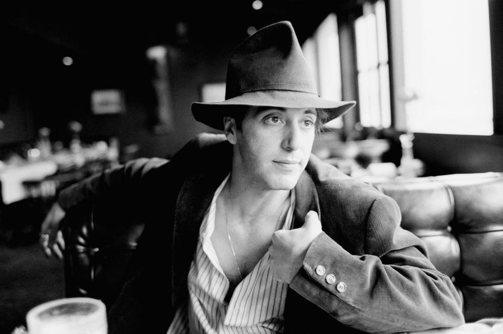 Actor Al Pacino in a hat, 1973