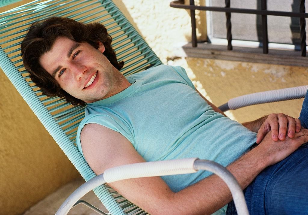 John Travolta enjoying, 1974