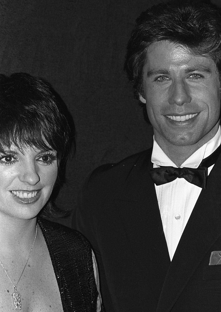 John Travolta with Liza Minnell at the Academy Awards circa 1980 in Los Angeles