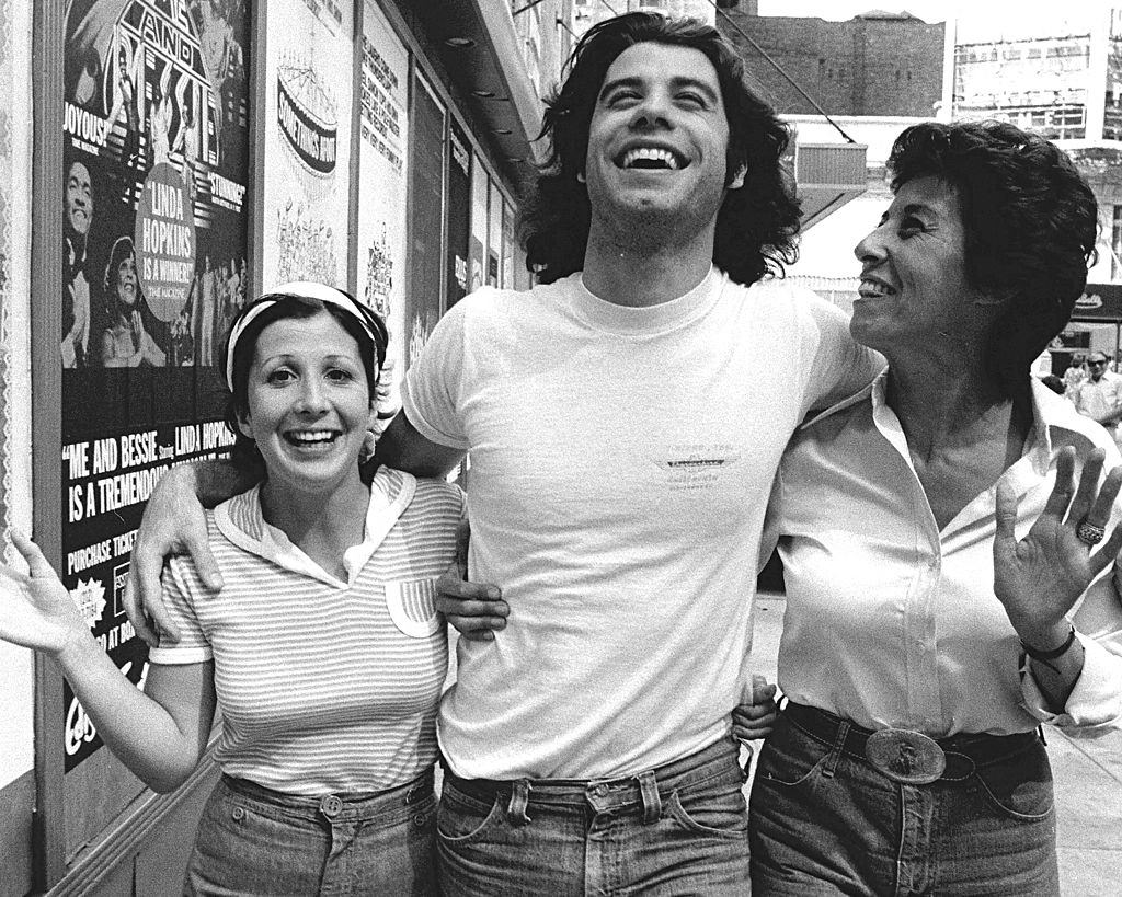 John Travolta with sisters Ellen and Ann, 1976