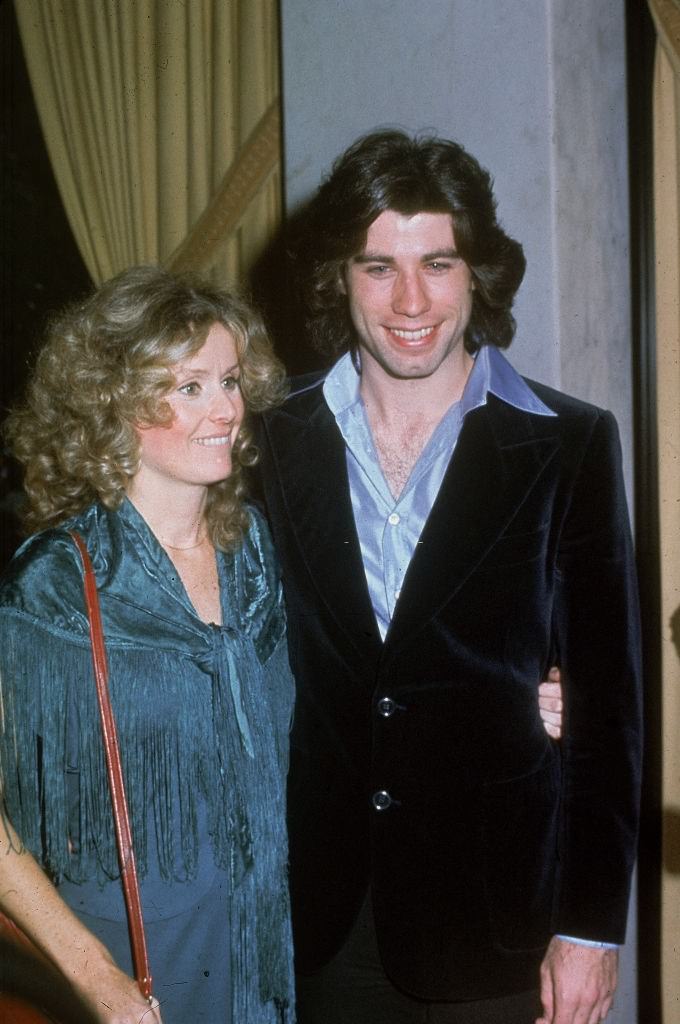 John Travolta with his girlfriend Diana Hyland at the Golden Apple Awards, 1976