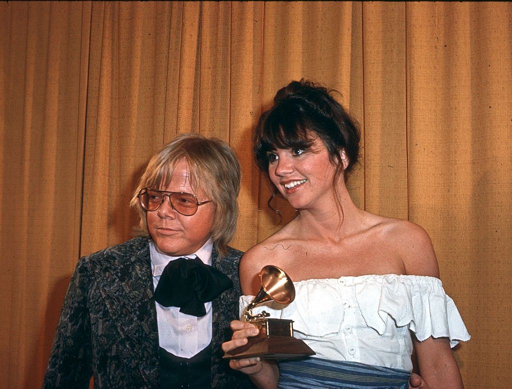 Linda Ronstadt after winning an award, 1970