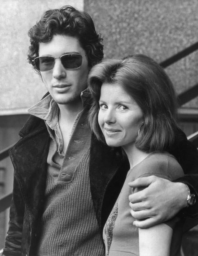 Richard Gere with someone who appears to be his girlfriend, 1973