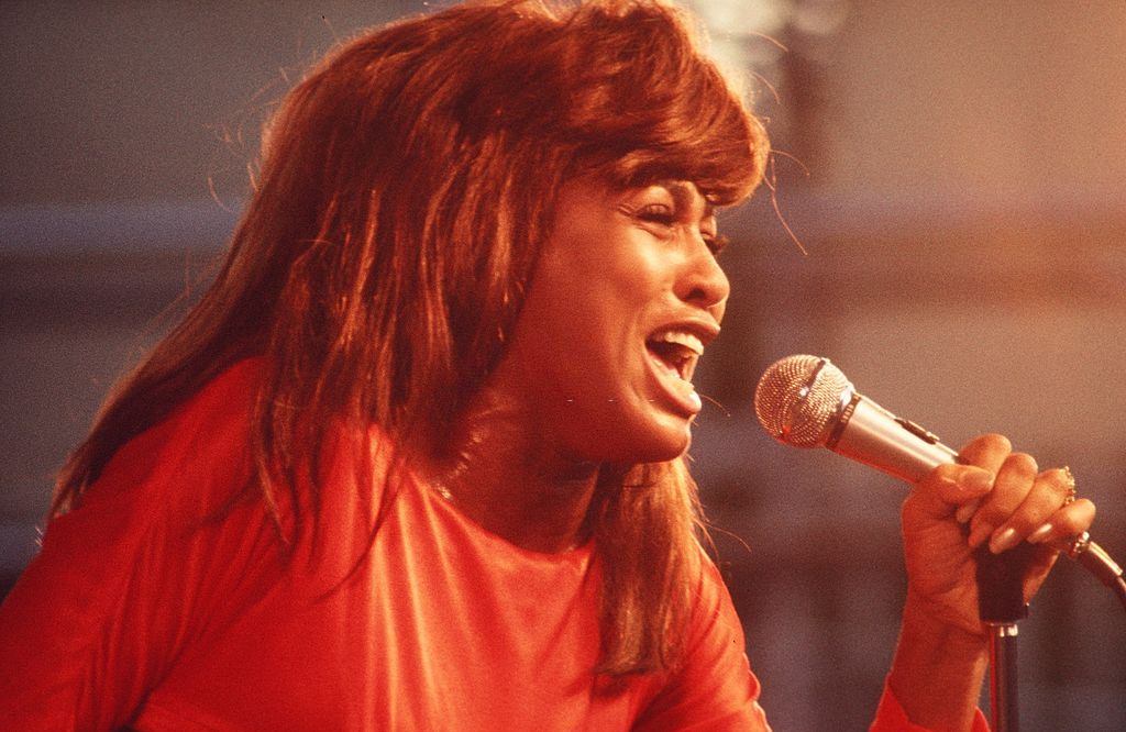 Tina Turner performing during a concert at Central Park in 1969 in Manhattan, New York.
