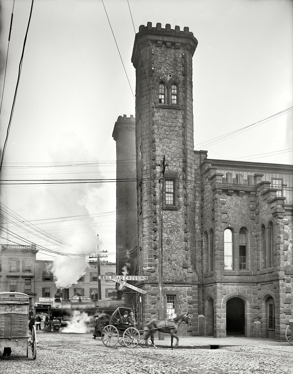 Boston and Maine Railroad depot, Riley Plaza, Salem, Massachusetts, circa 1910