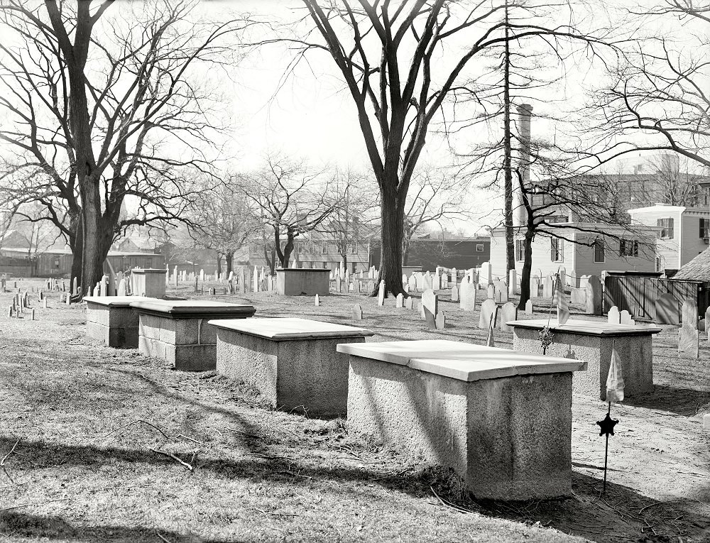 Old Charter Street burying ground, Salem, Massachusetts, circa 1906