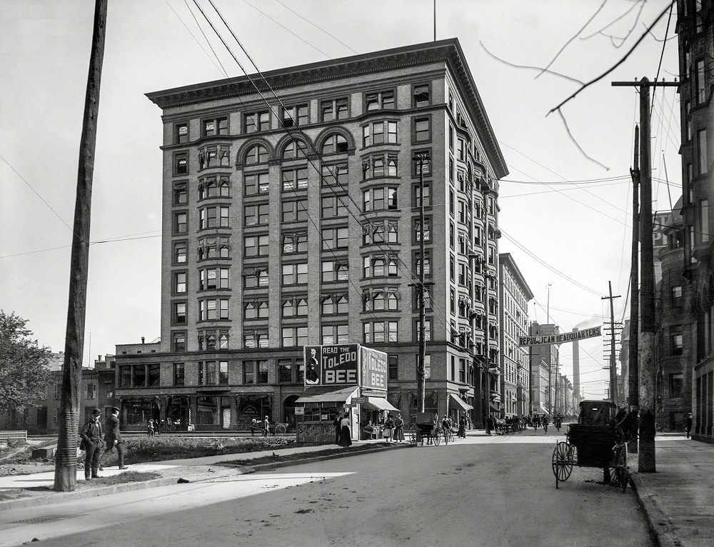 Spitzer Building, Madison Avenue and Huron Street, Toledo, Ohio, circa 1900