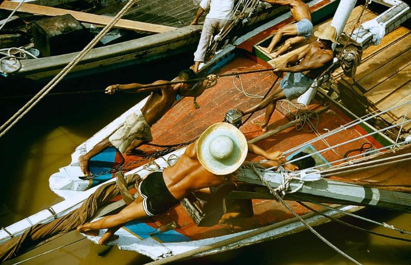 Fishermen, Brazil, 1957