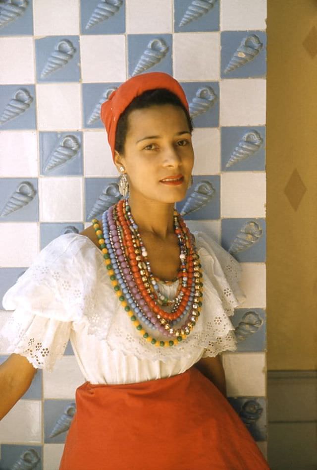 Waitress in Bahia Hotel, Salvador.