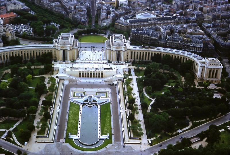 Palais de Chaillot from the Eiffel Tower, May 29, 1950