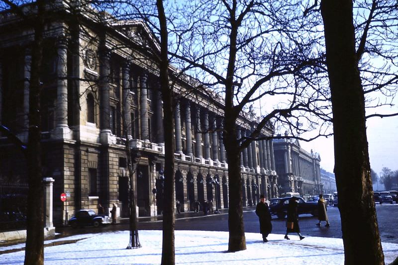 Hotel Crillon and Ministère de la Marine, Jan 30, 1954