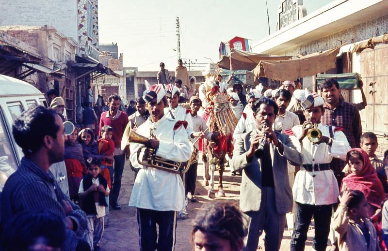 Wedding party at Kot Radha Kishan, 1960s