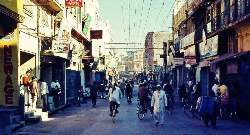 Old Lahore bazaar, 1960s