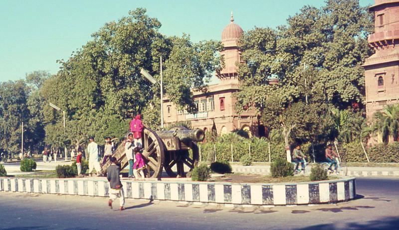 The Zamzama or Kim's Gun made famous by Kipling's novel Kim, , Lahore, 1960s