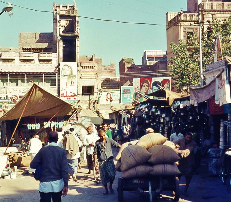 The bazaars of old Lahore, 1960s