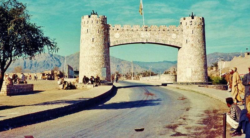 The entrance to the Khyber Pass and North West Frontier tribal area