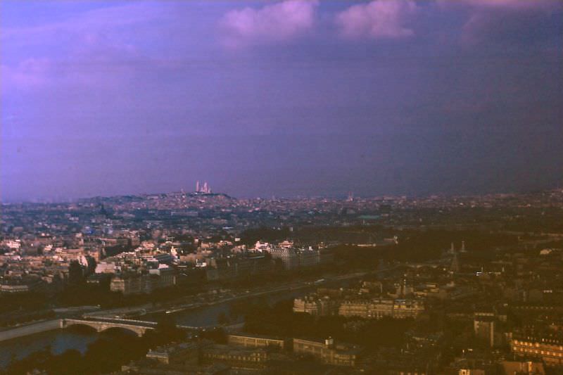 Paris from the Tower Eiffel, 1966