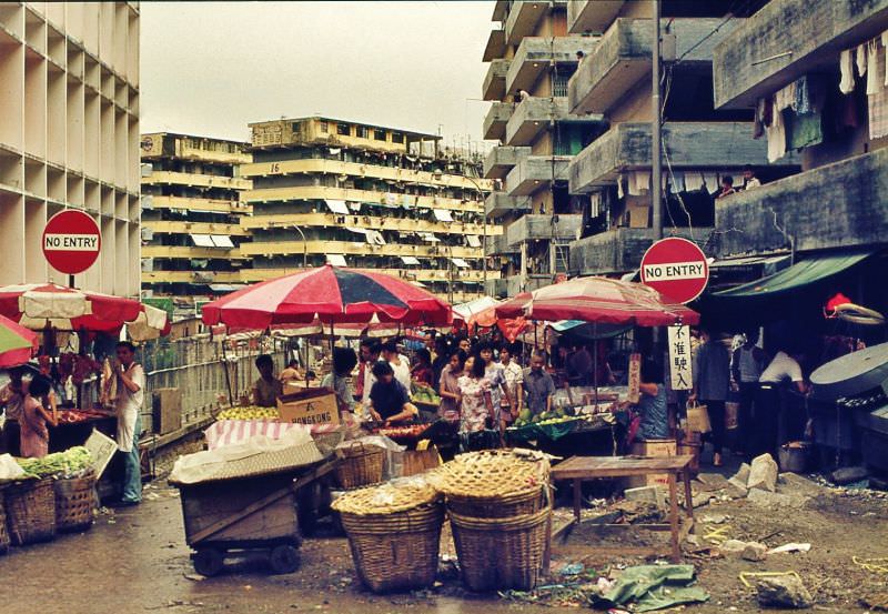 Wong Tai Sin resettlement flats, Hong Kong, 1970s