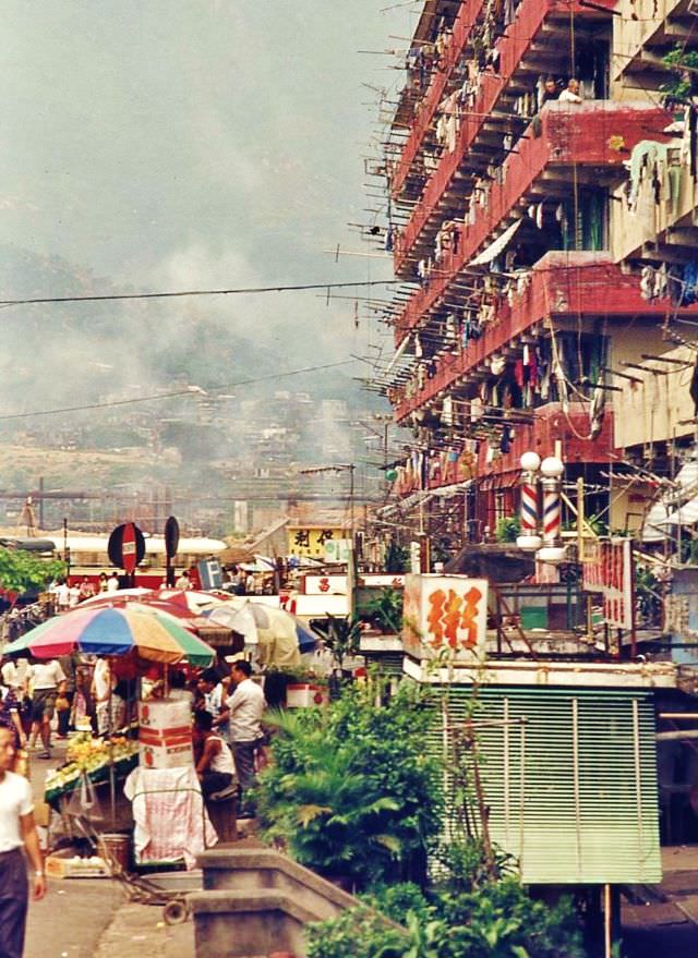 Wong Tai Sin resettlement flats, Hong Kong, 1970s