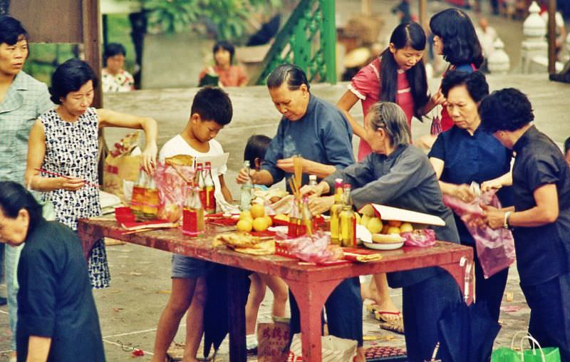 Wong Tai Sin Temple entrance, Hong Kong, 1970s