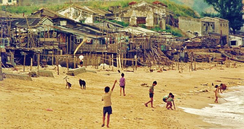 Alongside the beach, Cheung Chau, 1970s