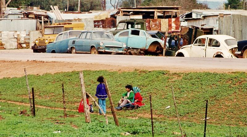 Children playing, Benghazi, 1970s