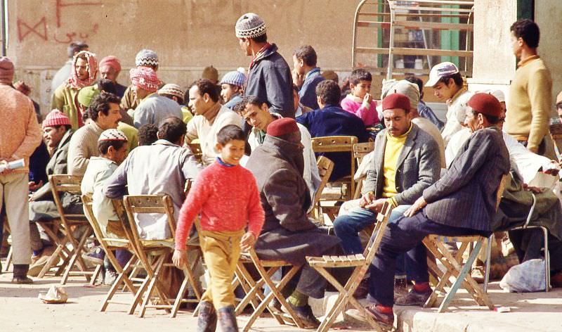 Street market, Benghazi, 1970s