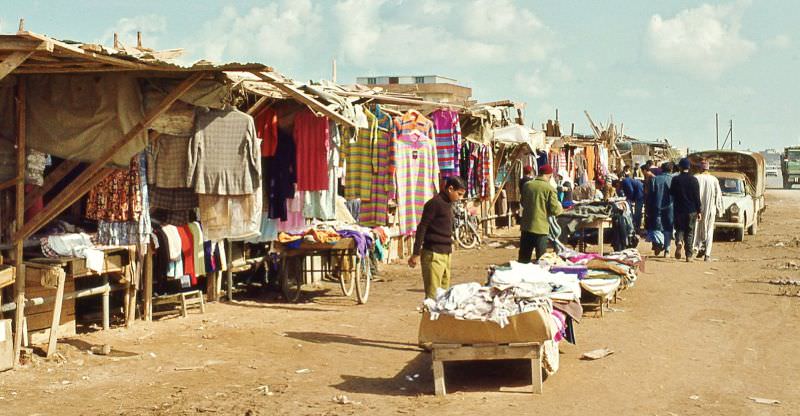 Outside a cafe, Benghazi, 1970s