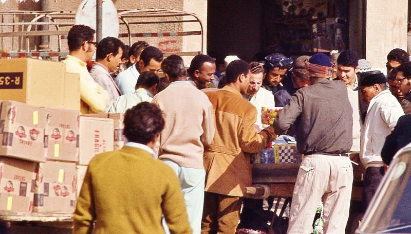 Street market, Benghazi, 1970s
