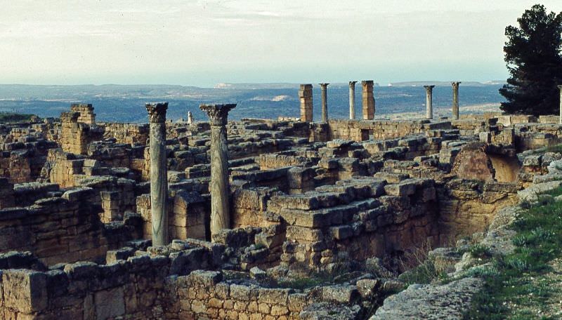 The coast in the far distance, Cyrene, 1970s