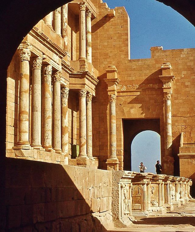 Theatre stage, Sabratha, 1970s