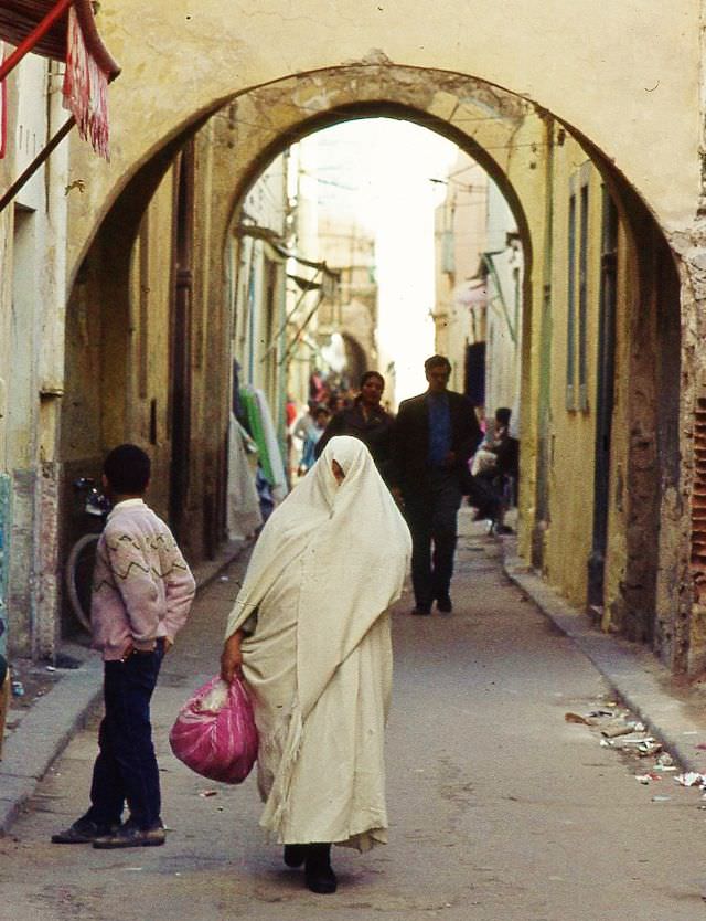 Entrance to the old souk, Tripoli, 1970s