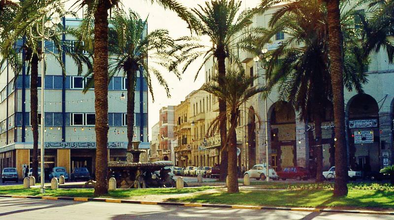 Town centre, Tripoli, 1970s